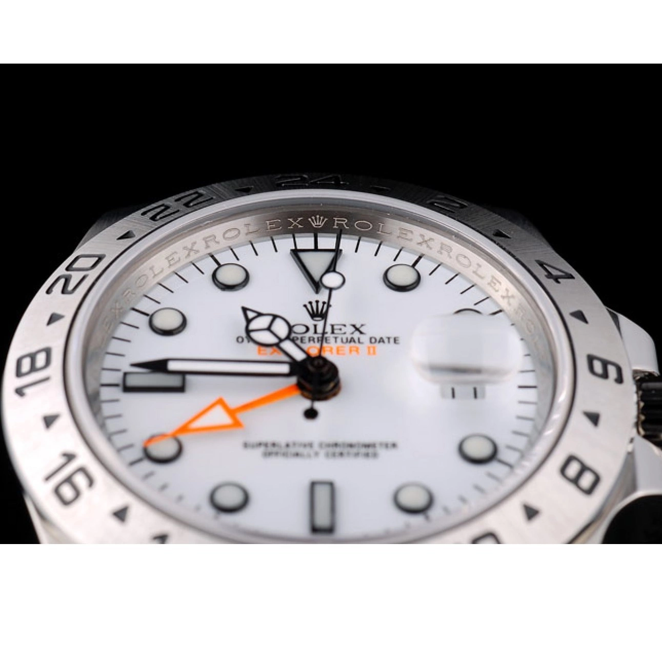 Aaa replica Dial Watch Steel Explorer Rolex Stainless White Bezel 0727